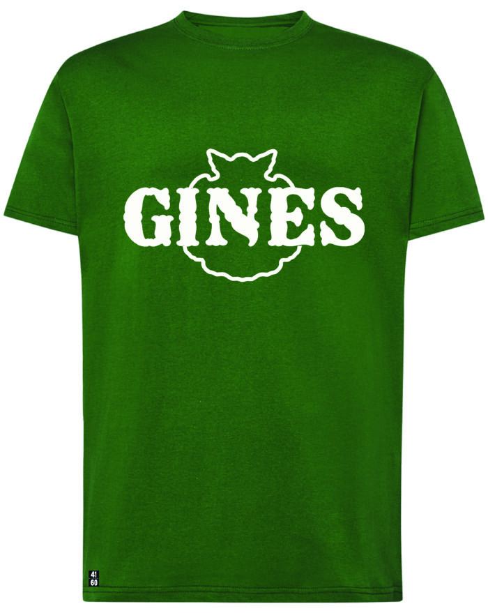 Gines (verde y dibujo blanco).