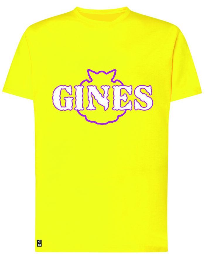 Gines (Amarilla.Medalla fucsia y nombre blanco)